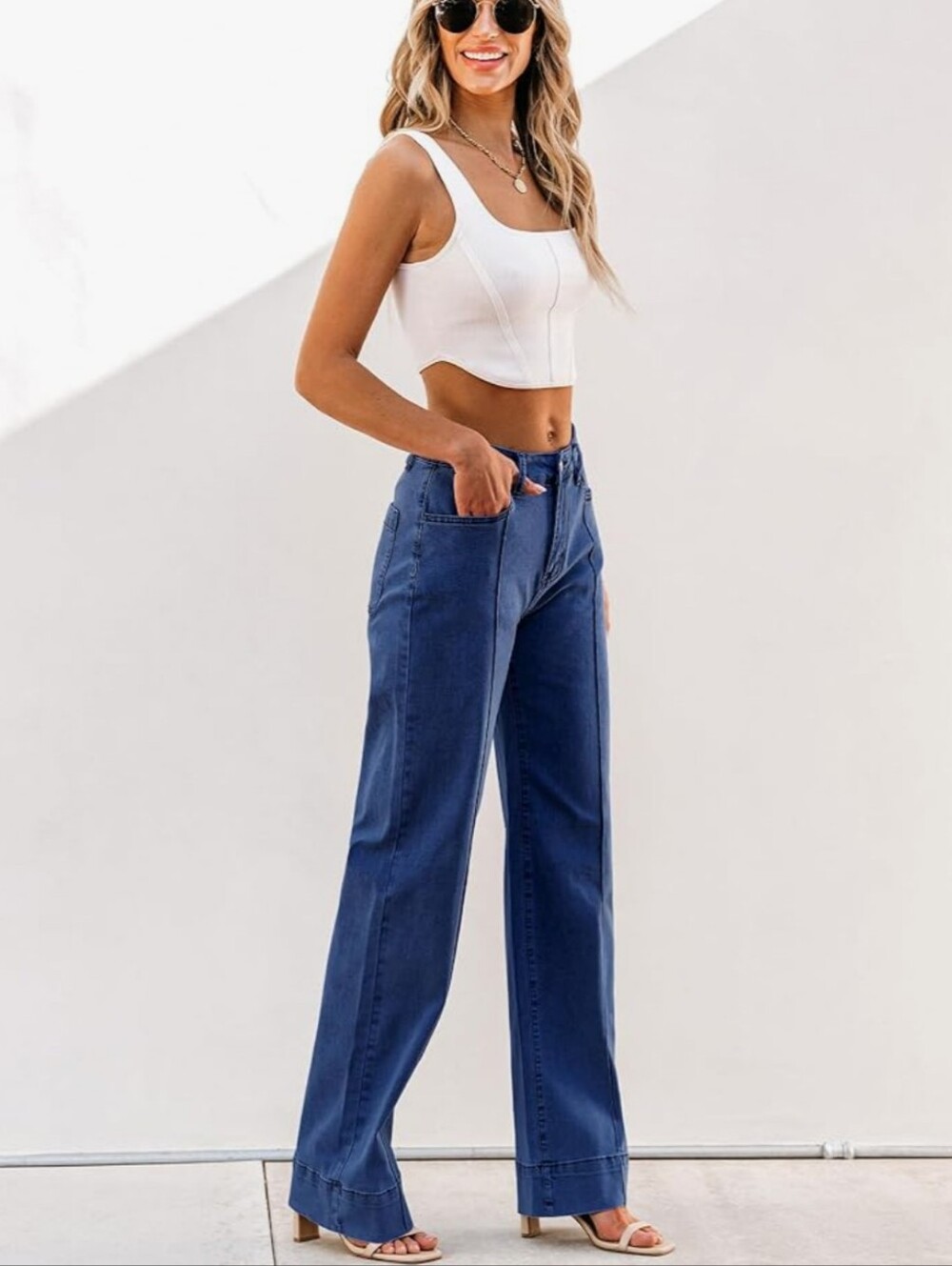 luvamia Wide Leg Jeans for Women Trendy High Waist Straight Leg Baggy Jeans